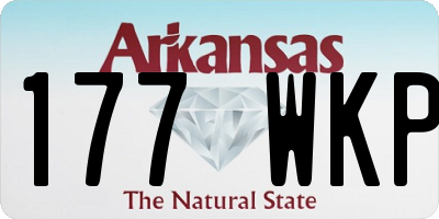 AR license plate 177WKP