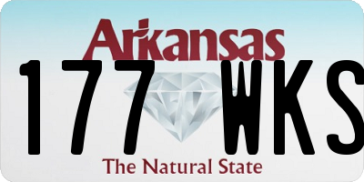 AR license plate 177WKS