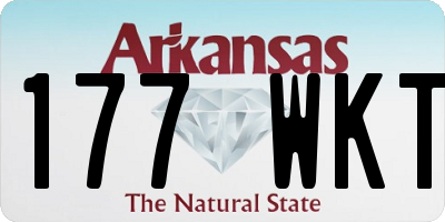 AR license plate 177WKT