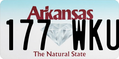 AR license plate 177WKU