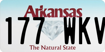 AR license plate 177WKV