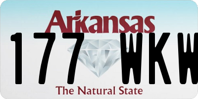 AR license plate 177WKW