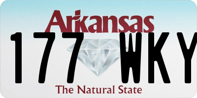 AR license plate 177WKY