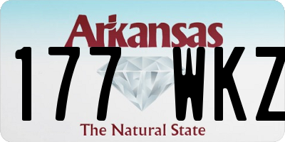AR license plate 177WKZ