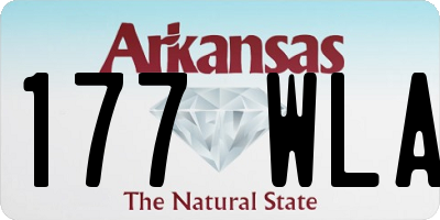 AR license plate 177WLA