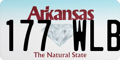 AR license plate 177WLB