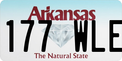 AR license plate 177WLE