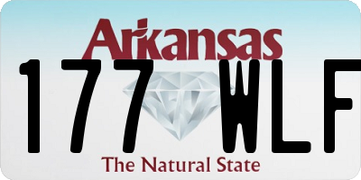 AR license plate 177WLF