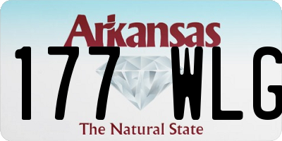 AR license plate 177WLG