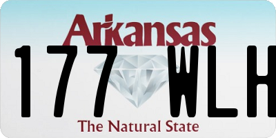 AR license plate 177WLH