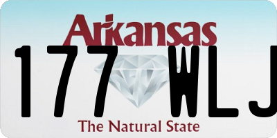 AR license plate 177WLJ