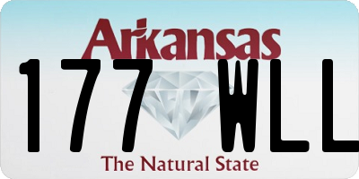AR license plate 177WLL
