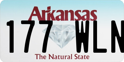 AR license plate 177WLN