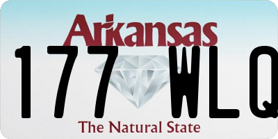 AR license plate 177WLQ