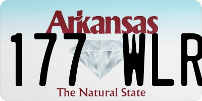 AR license plate 177WLR