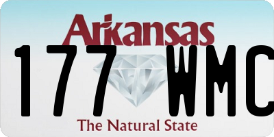 AR license plate 177WMC