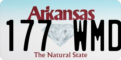 AR license plate 177WMD