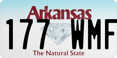AR license plate 177WMF