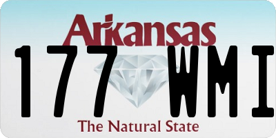 AR license plate 177WMI