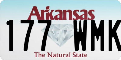 AR license plate 177WMK