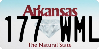 AR license plate 177WML