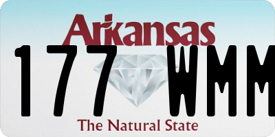 AR license plate 177WMM