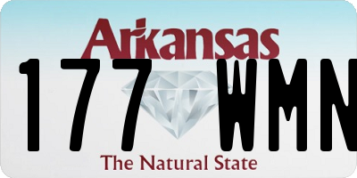 AR license plate 177WMN