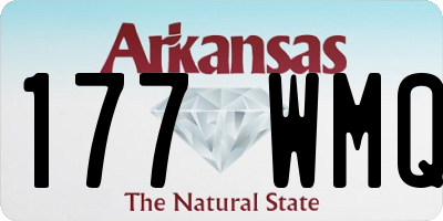 AR license plate 177WMQ