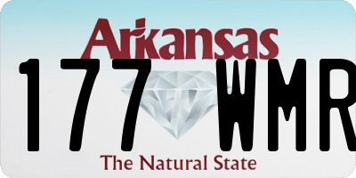 AR license plate 177WMR