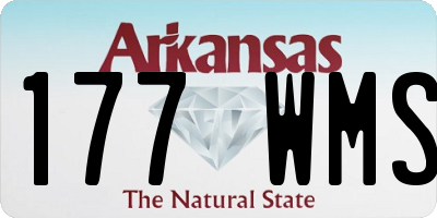AR license plate 177WMS