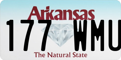 AR license plate 177WMU
