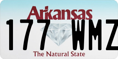 AR license plate 177WMZ
