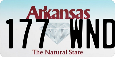 AR license plate 177WND