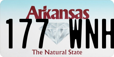 AR license plate 177WNH