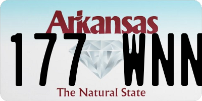 AR license plate 177WNN