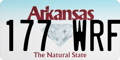 AR license plate 177WRF