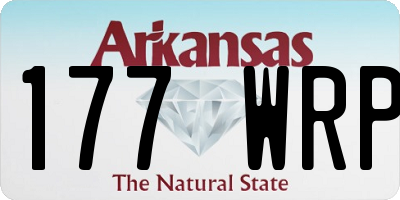AR license plate 177WRP