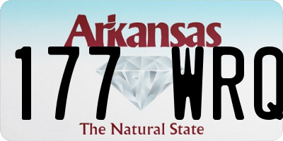 AR license plate 177WRQ