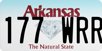 AR license plate 177WRR