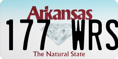 AR license plate 177WRS