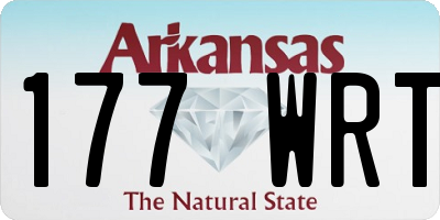 AR license plate 177WRT