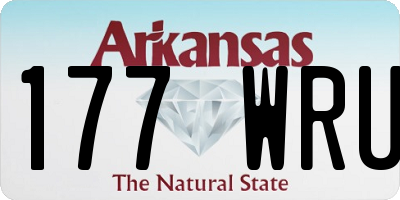 AR license plate 177WRU