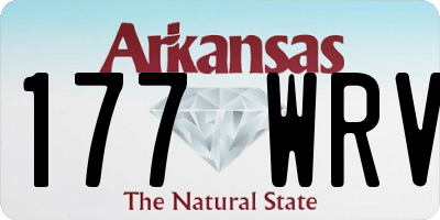 AR license plate 177WRV