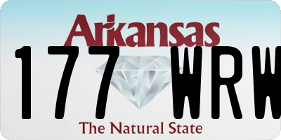 AR license plate 177WRW
