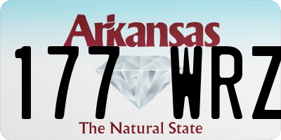 AR license plate 177WRZ