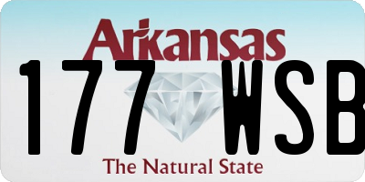 AR license plate 177WSB