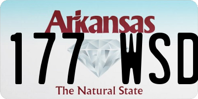 AR license plate 177WSD