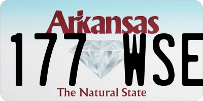 AR license plate 177WSE