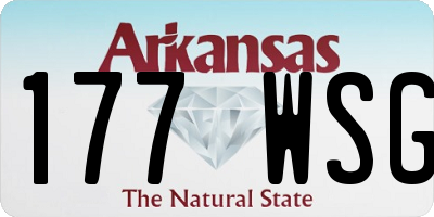 AR license plate 177WSG