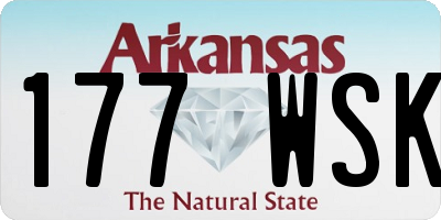 AR license plate 177WSK
